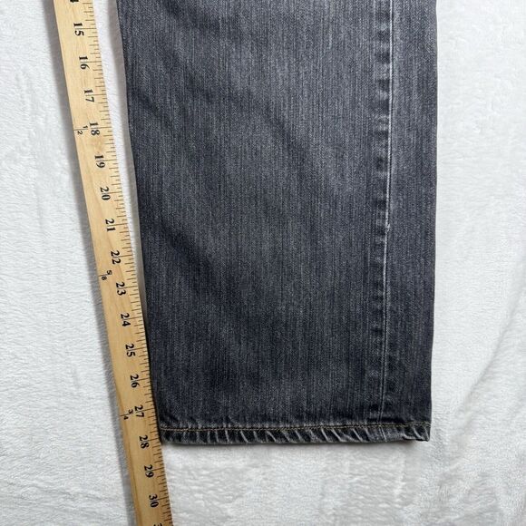 Levis 501xx Jeans 40x32 Straight Leg Button‎ Fly Mens Black Denim (36X28) - Picture 13 of 14